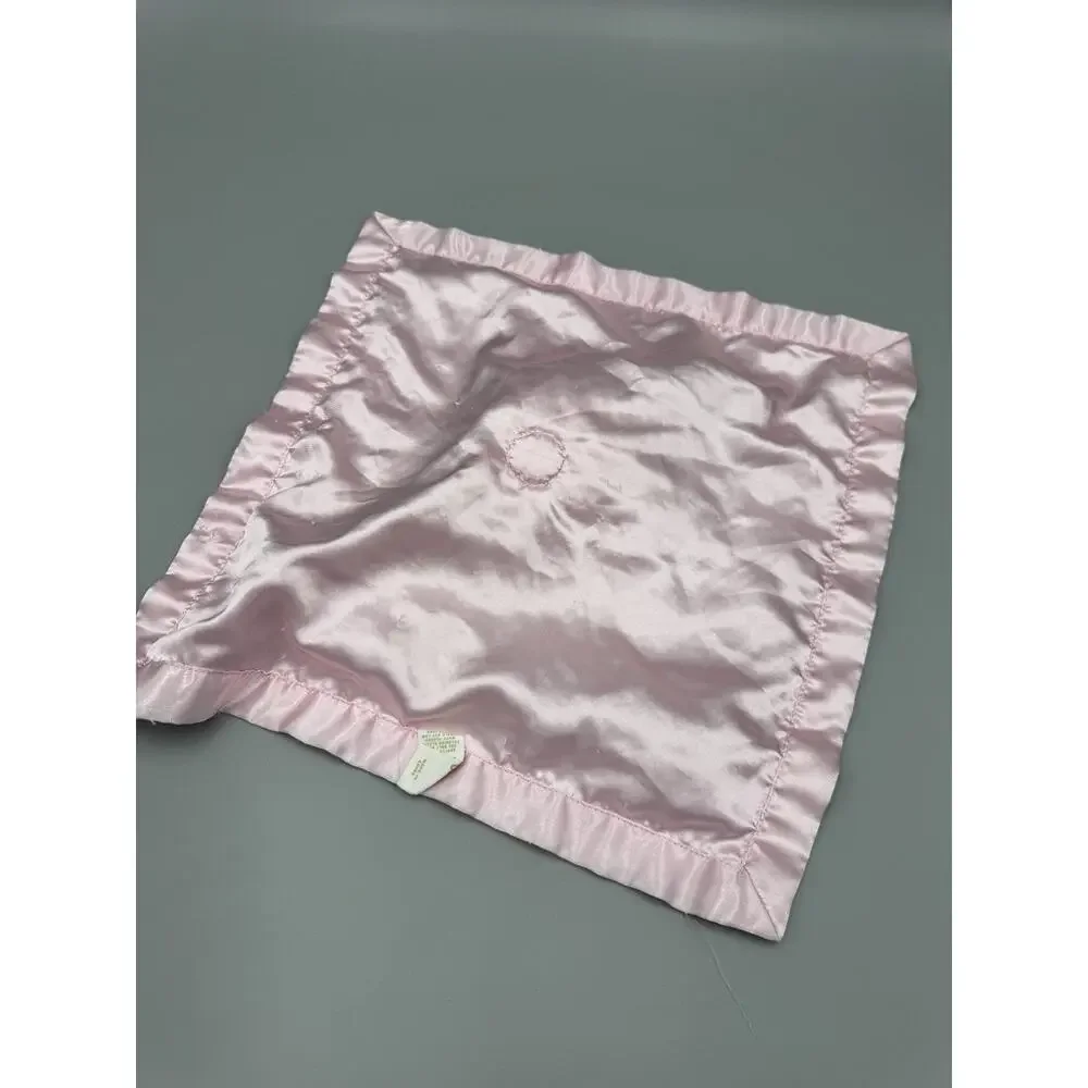 Circo Little Love Bug Pink Flower Lovey Baby Security Blanket Satin Like Trim